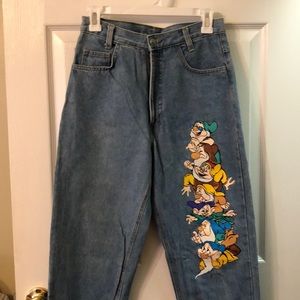 Vintage Disney jeans Seven dwarves